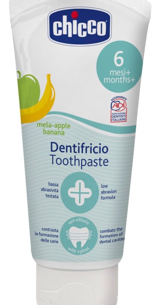 Chicco fluoride-free baby toothpaste